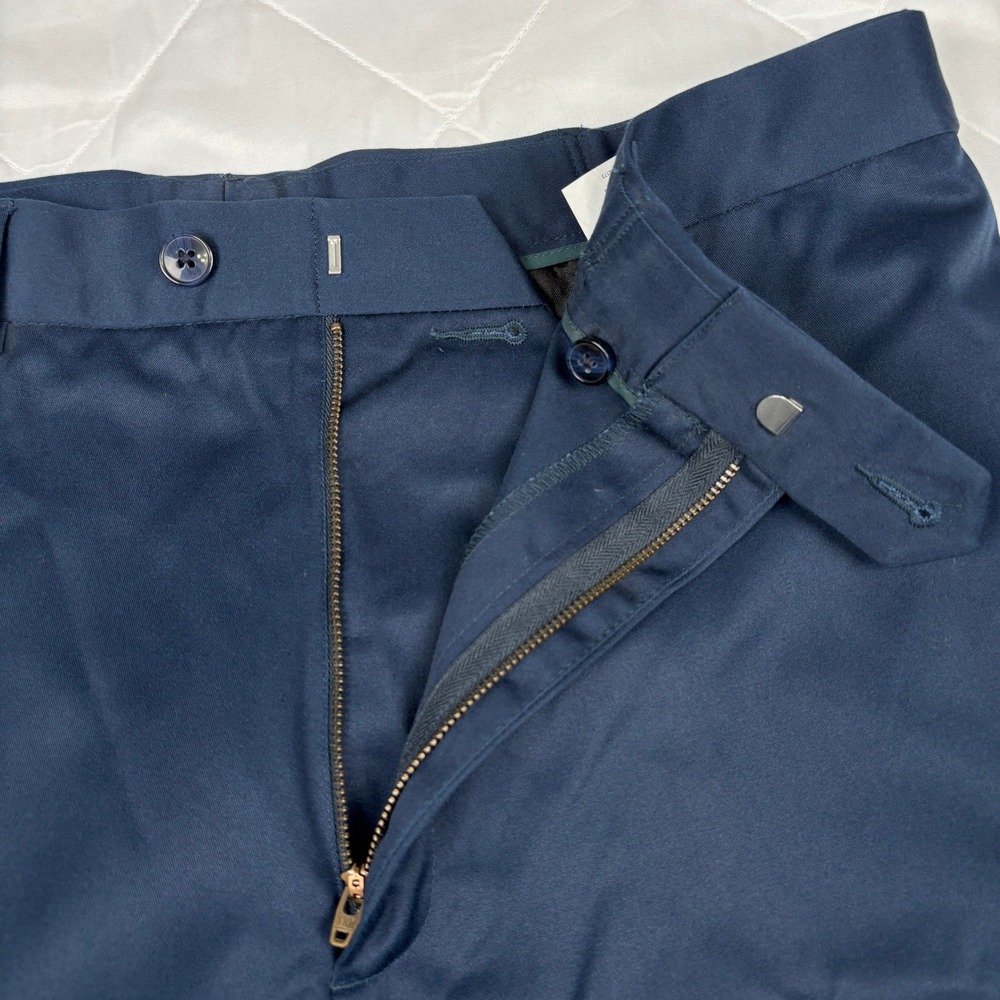 Perry Ellis Portfolio Dress Pants 36x32 Blue Flex Waist Flat‎ Front Stretch - Picture 5 of 11